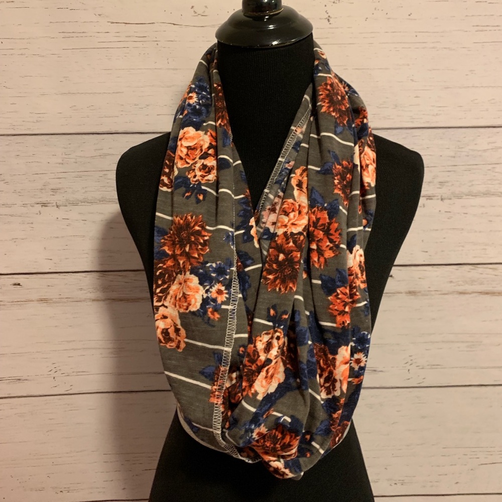 Floral infinity scarf